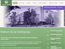 Tablet Screenshot of cedergroep.nl